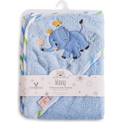 Cangaroo Manny Βρεφικό Μπουρνούζι Κάπα Γαλάζιο 76x76cm
