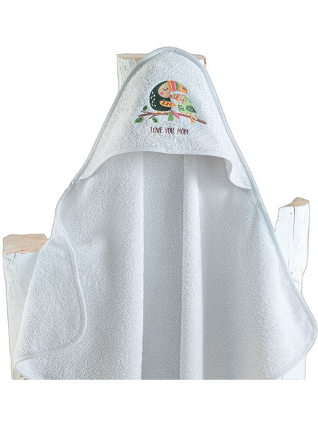 Rythmos Tucan Βρεφικό Μπουρνούζι Κάπα Γαλάζιο 75x75cm