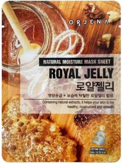 Orjena Natural Moisture Royal Jelly Sheet Μάσκα Προσώπου για Αντιγήρανση & Ενυδάτωση 23ml