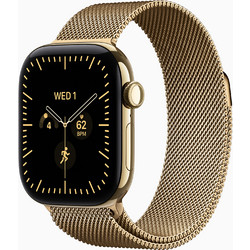 Apple Watch Series 12 Cellular 42mm Titanium Radiant Gold Milanese Loop Radiant Gold