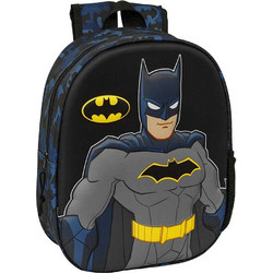 Safta Batman 3D Σχολική Τσάντα Πλάτης Νηπιαγωγείου Μαύρη 622679890