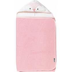 Grobag Gro Penguin Βρεφικό Μπουρνούζι Κάπα Ροζ 100x48cm