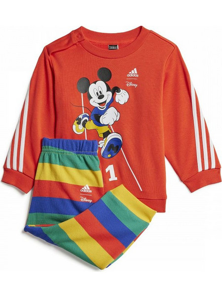 Adidas Disney Mickey Mouse Βρεφικό Σετ για Αγόρι Χειμωνιάτικο Πορτοκαλί Πολύχρωμο HR9486