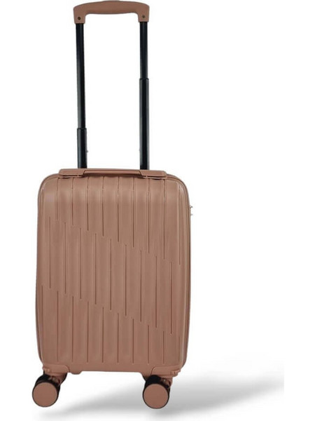 Playbags Collection PP2022-18 Βαλίτσα Καμπίνας 52x35x20cm με 4 Ρόδες Ροζ Χρυσή