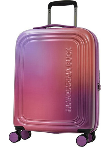 Mandarina Duck Logoduck+ P10RKV24-B13 Βαλίτσα Καμπίνας 55x40x20cm με 4 Ρόδες Ροζ