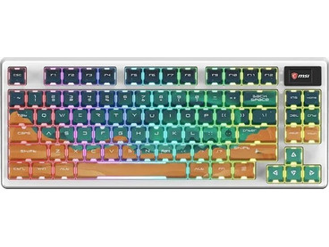MSI GK600 Ασύρματο Μηχανικό Gaming Πληκτρολόγιο TenKeyLess RGB White