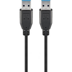Goobay 96117 Καλώδιο USB-A Male 3.0 to USB-A Male 5m Black