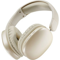Cellular Line MAXI3 Ασύρματα Bluetooth Ακουστικά Over Ear με Noise Cancelling Μπεζ