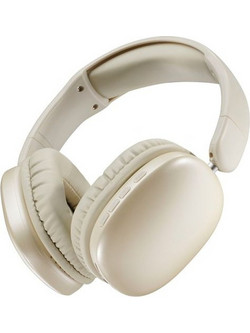 Cellular Line MAXI3 Ασύρματα Bluetooth Ακουστικά Over Ear με Noise Cancelling Μπεζ