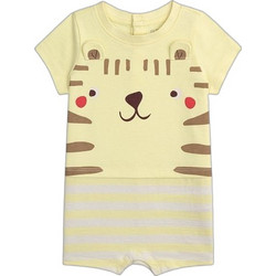 Dpam Cutie Tiger Φορμάκι Κοντομάνικo για Αγόρι Κίτρινο ZEGAGRETIG