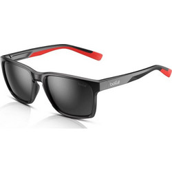 Bolle BS044005-S Ανδρικά Γυαλιά Ηλίου Τετράγωνα Κοκάλινα Μαύρα με Μαύρο Φακό