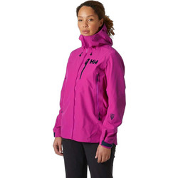 Helly Hansen Odin Αθλητικό Γυναικείο Μπουφάν Softshell Μακρύ Αδιάβροχο Φούξια 63170-663