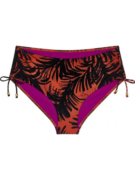 Triumph Summer Palm Maxi Ψηλόμεσο Bikini Slip Μαύρο Φούξια 10227224-M004