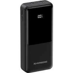 Riversong Horizon 30 Pro Power Bank 30000mAh 22.5W με Ενσωματωμένα Καλώδια USB-C & Lightning Black