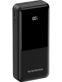 Riversong Horizon 30 Pro Power Bank 30000mAh 22.5W με Ενσωματωμένα Καλώδια USB-C & Lightning Black