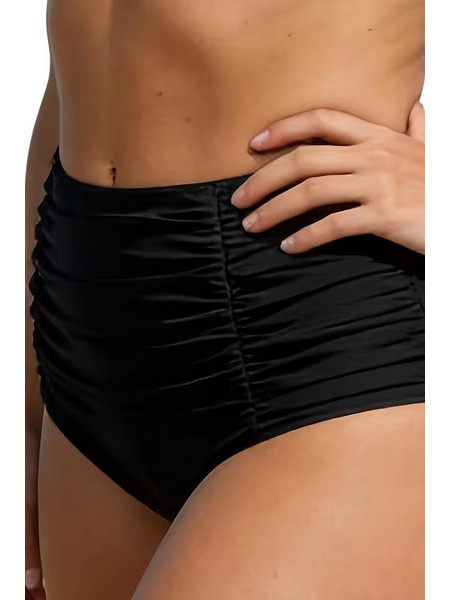 AnnaMu Ψηλόμεσο Bikini Boxer Μαύρο A-1182
