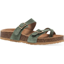 Parex Γυναικεία Σανδάλια Suede Ανατομικά Χακί 11533050