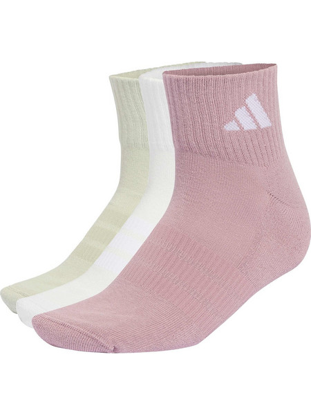 Adidas Ανδρικές Κάλτσες Κοντές Πράσινο Mint Ροζ Λευκές 3Pack KQ6758