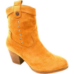 Xti Γυναικεία Μποτάκια Cowgirl Suede Ταμπά με Χοντρό Χαμηλό Τακούνι 130120