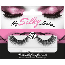 W7 My Silky Lashes SL34 Βλεφαρίδες Ενιαίες Σετ με Κόλλα 2τμχ 5060669899389