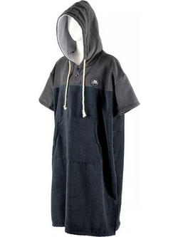 Aropec Πόντσο Θαλάσσης Microfiber Μαύρο Ανθρακί 5K02