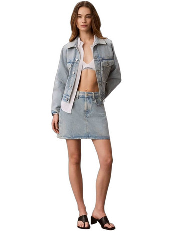 Calvin Klein Μίνι Φούστα Τζιν Μπλε LV047G727G