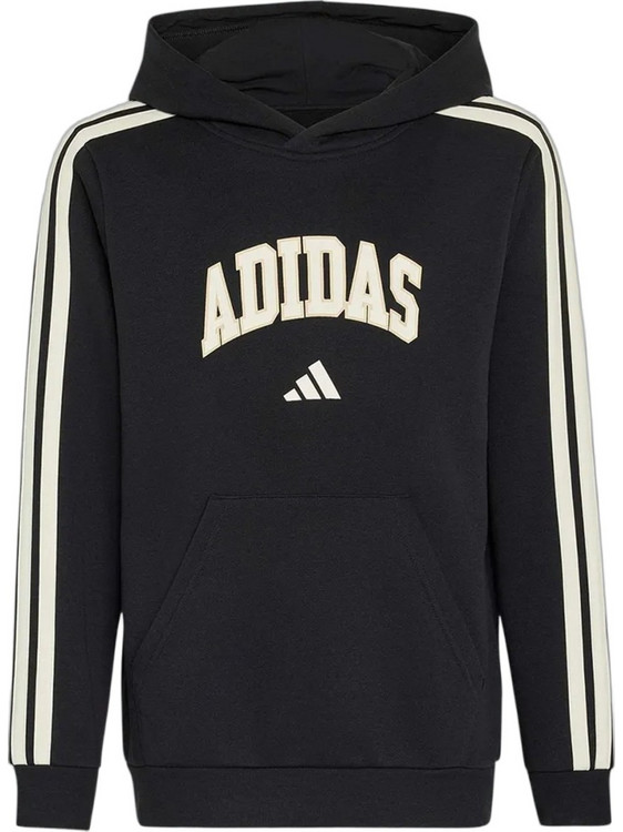 Adidas Παιδικό Φούτερ με Κουκούλα Μαύρο KE1635