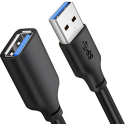 Cabletime CT-C160-U3-AMAFN Καλώδιο USB-A Male 3.0 to USB-A Female 2m Black