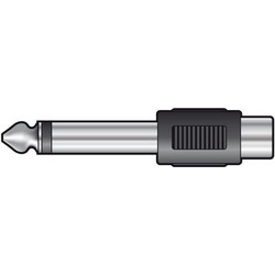 QTX 756.019UK Αντάπτορας Ήχου 6.35mm Male to RCA Female
