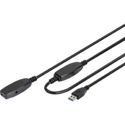 Digitus DA-73107 Καλώδιο USB-A Male 3.0 to USB-A Female 20m Black