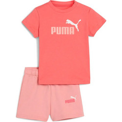 Puma Minicats Βρεφικό Σετ για Κορίτσι Καλοκαιρινό Κοραλί Σομόν 686285-24