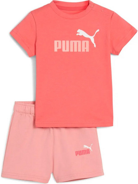 Puma Minicats Βρεφικό Σετ για Κορίτσι Καλοκαιρινό Κοραλί Σομόν 686285-24