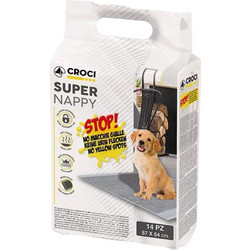 Croci Spa Super Nappy Επιδαπέδιες Πάνες Σκύλου με Ενεργό Άνθρακα 57x54cm 14τμχ