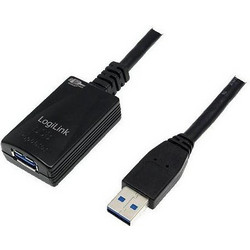 LogiLink UA0127 Καλώδιο USB-A Male 3.0 to USB-A Female 5m Black