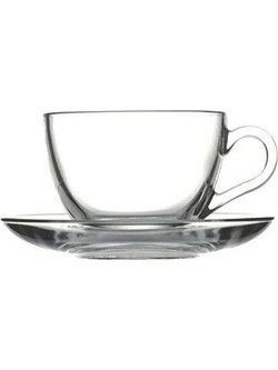 Espiel Basic Φλιτζάνι Cappuccino Γυάλινο Διαφανές 238ml SP97948G6