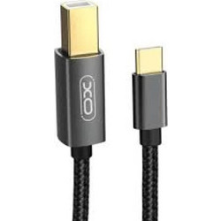 ArtSound XO-GB010B Καλώδιο Braided USB-B Male 2.0 to USB-C Male 1.5m Black