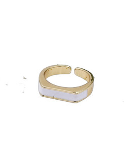 Toolittle White Bright Enamel Δαχτυλίδι