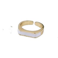 Toolittle White Bright Enamel Δαχτυλίδι