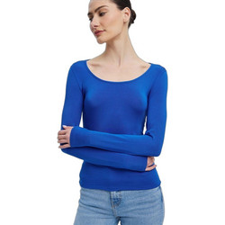 Minerva Μακρυμάνικο Γυναικείο Φανελάκι Royal Blue 90-91721-296