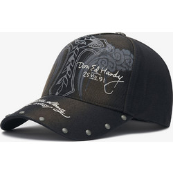 Ed Hardy Ανδρικό Καπέλο Jockey Υφασμάτινο Μαύρο ED6204