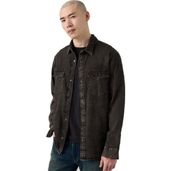 Levi's Ανδρικό Πουκάμισο Βαμβακερό Καρό Μακρυμάνικο Φαρδιά Γραμμή Καφέ A1919-0077