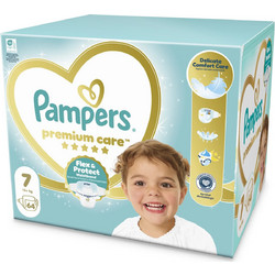 Pampers Premium Care Πάνες No7 15+kg 64τμχ