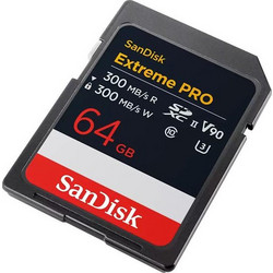 Sandisk Extreme Pro SDXC 64GB Class 10 U3 V90 UHS-II 300MB/s