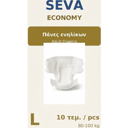 Seva Economy Large Πάνες Ακράτειας 10τμχ