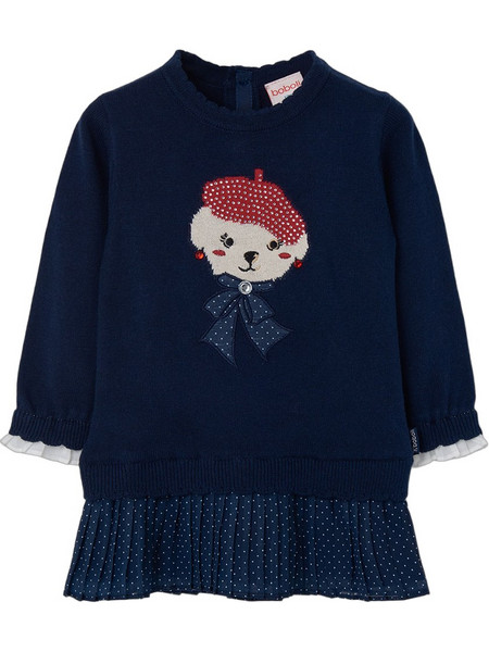Boboli Παιδικό Φόρεμα Navy Μπλε 714080-2440