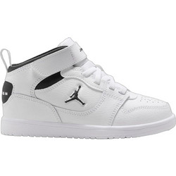 Jordan Court Connect Mid Παιδικά Sneakers Μποτάκια Λευκά Μαύρα IQ7700-100
