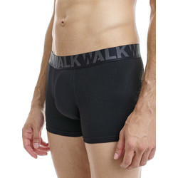 Walk Ανδρικά Μποξεράκια Σετ 2Pack Μαύρο/Μαύρο W1755-1-0202