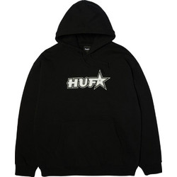 Huf Ανδρικό Φούτερ με Κουκούλα & Τσέπες Μαύρο PF00856