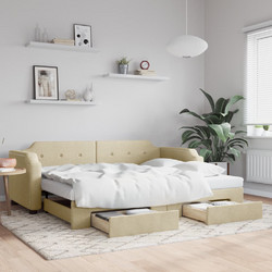 vidaXL Καναπές Κρεβάτι Μονό Ξύλινο με Τάβλες 100x200cm 3197679