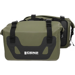 Gen2 Tour Dry Σετ Σαμάρια Μηχανής 2x30lt Χακί